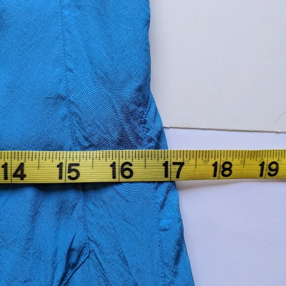 Narciso Rodriguez Blue White Black Colorblock Silk Slip Dress Size 6 AS IS FLAWS - Picture 15 of 16